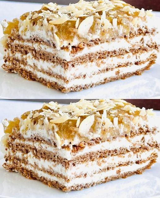 Niskokaloryczne ciasto jabłkowe z kremem twarogowym (bez cukru, oleju i pszenicy)