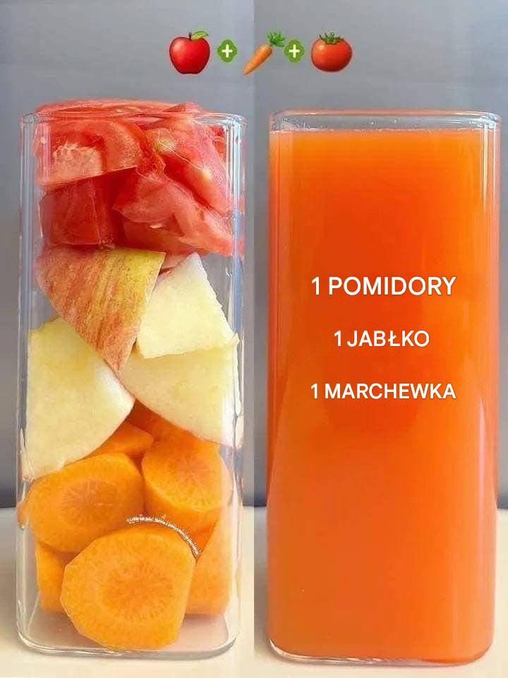 8 powodów, dla których warto pić sok pomidorowy, marchewkowy i jabłkowy każdego ranka