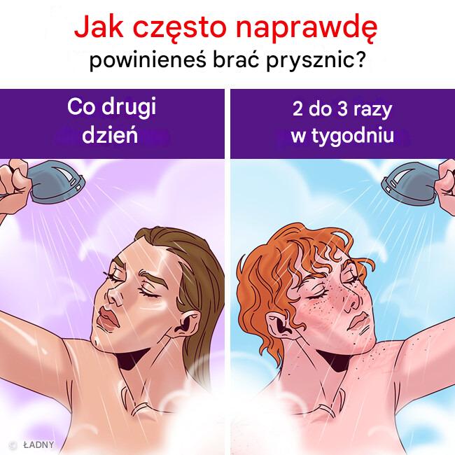 Jak często należy brać prysznic?