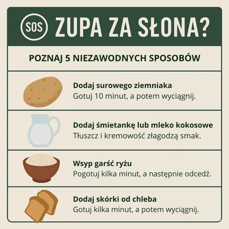 🧂 Zupa przesolona? Nie wylewaj! Zdarzyło Ci się posolić zupę „