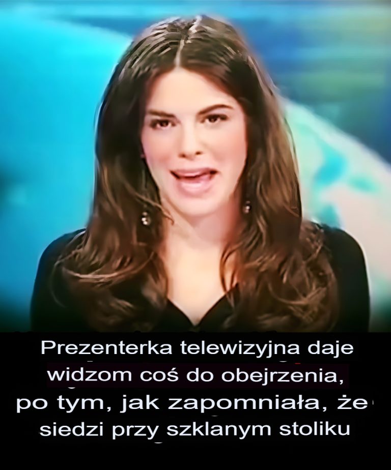 Wpadka prezentera ze szklanym biurkiem staje się viralem