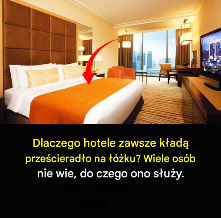 Dlaczego w hotelach na łóżku zawsze jest jakiś materiał?