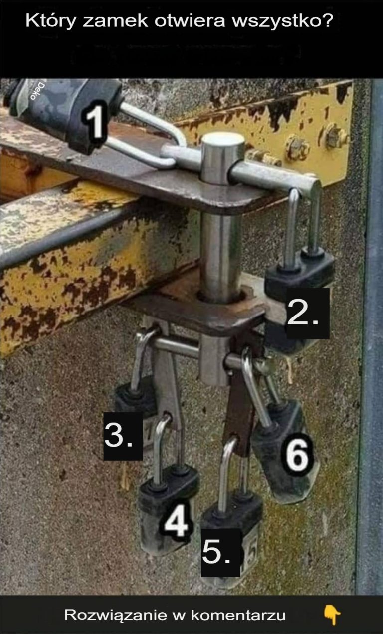 Jaką kłódką możesz otworzyć wszystko?