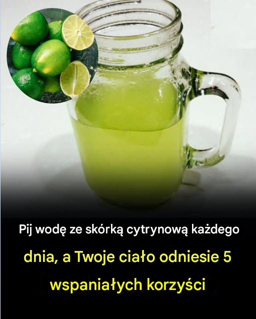 Korzyści z codziennego picia wody ze skórką cytrynową