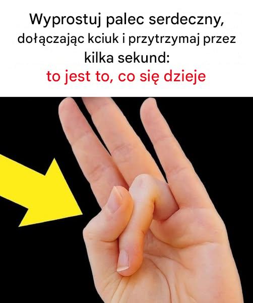 Korzyści z rozciągania palca serdecznego kciukiem