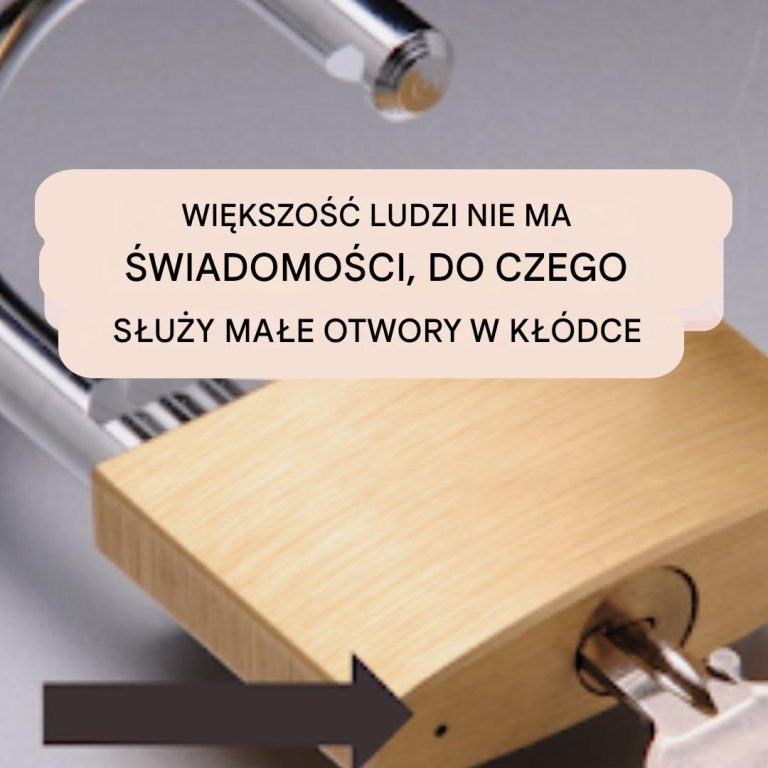 Do czego służy otwór na kłódkę? Mało kto wie.