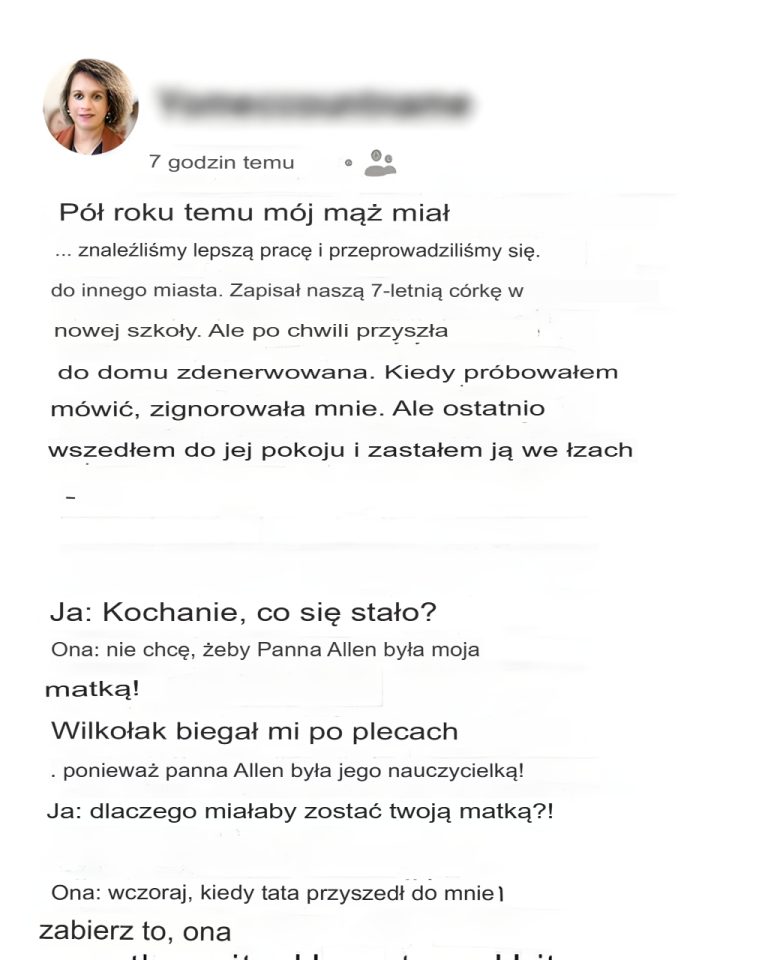 Zakręciło mi się w głowie, gdy moja córka opowiedziała mi, co zobaczyła! Przeczytaj całą historię