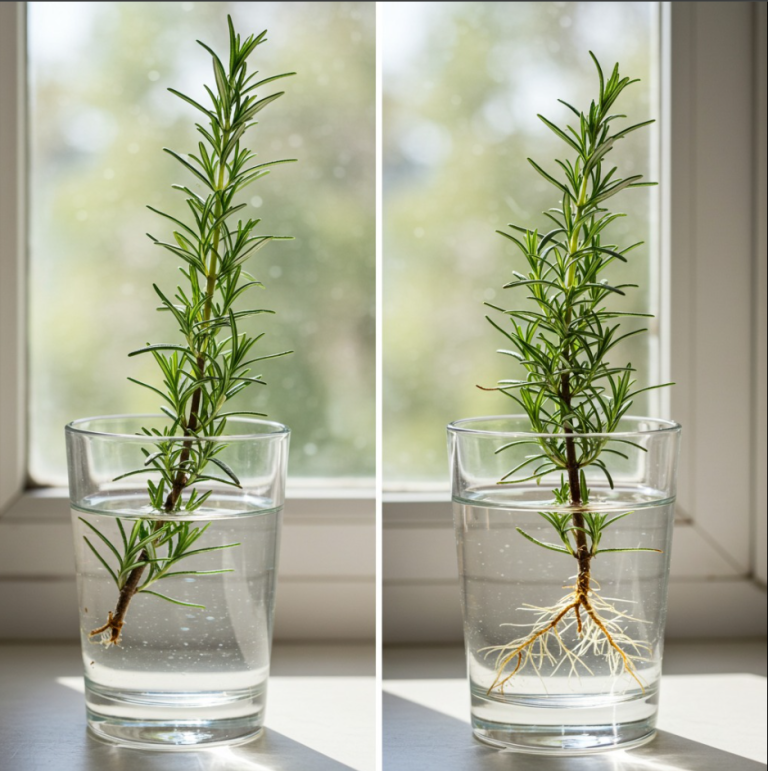 Jak w nieskończoność rozmnażać rozmaryn w wodzie, zajmie to bardzo kilka minut