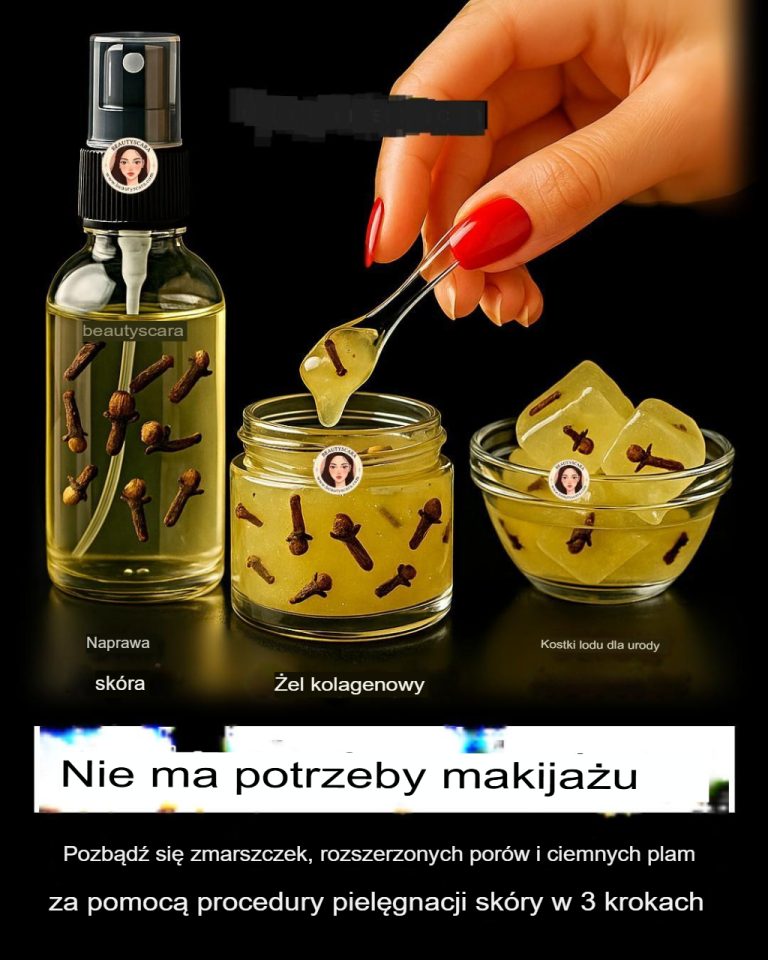 Korzyści z goździków dla skóry: olejek goździkowy, olejek goździkowy i kostki lodu z goździków