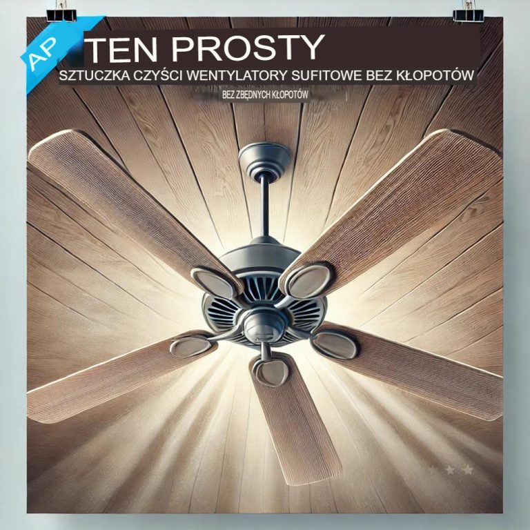 Pomysłowy trik, który pozwoli Ci bez wysiłku wyczyścić zakurzone wentylatory sufitowe