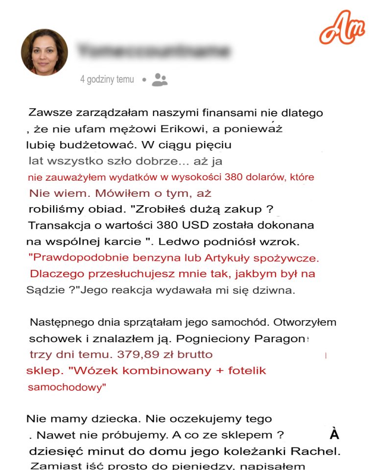 Mój mąż powiedział mi, żebym przestała go „pytać” o wydatki – potem znalazłam paragon za wózek