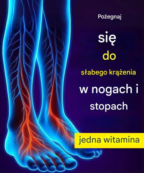 Najlepsza witamina eliminująca problemy ze słabym krążeniem w nogach i stopach.