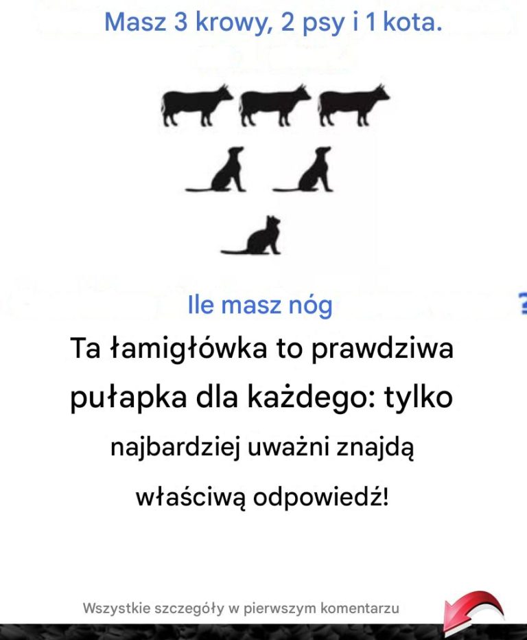 Ta łamigłówka to prawdziwa pułapka dla każdego: tylko najbardziej uważni znajdą właściwą odpowiedź!