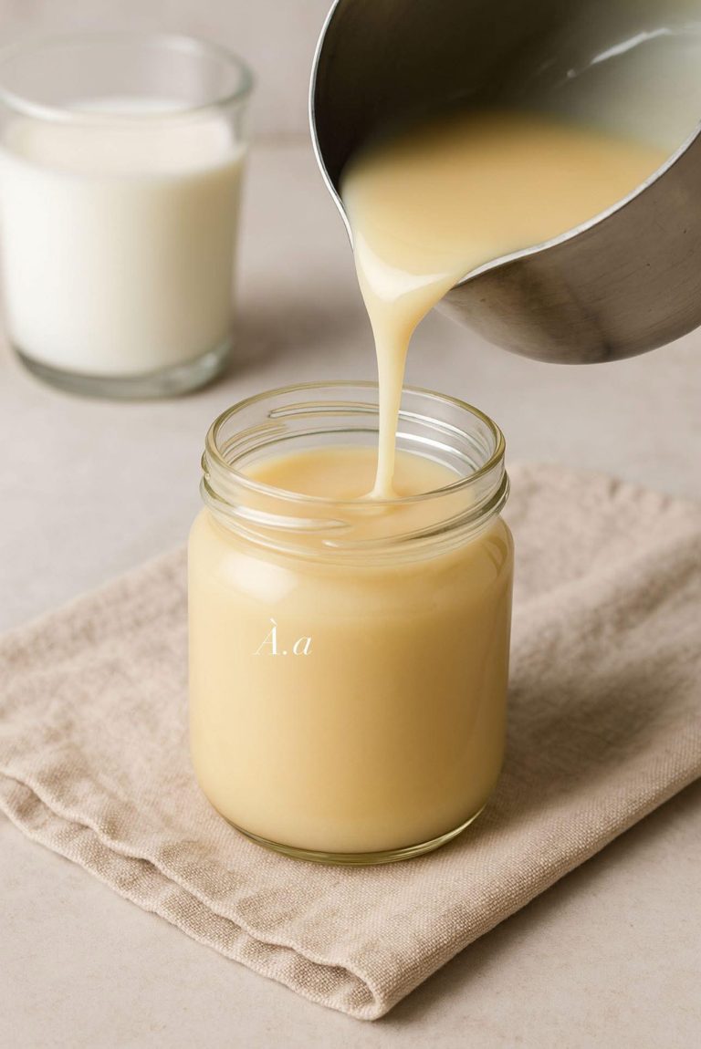 domowe słodzone mleko skondensowane