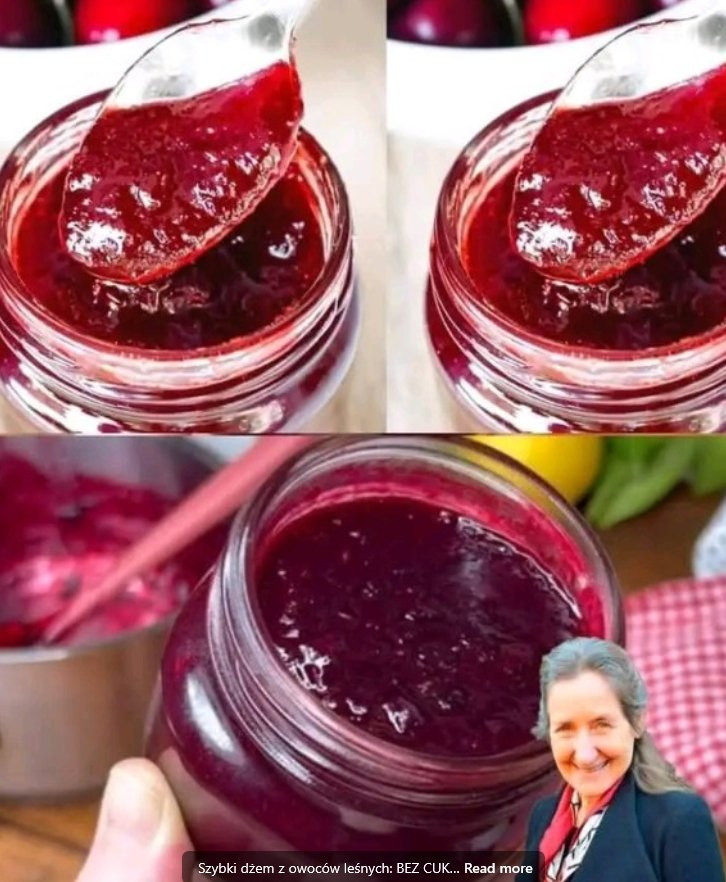 Szybki dżem z owoców leśnych BEZ CUKRU