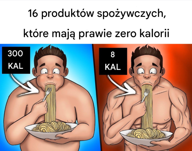 16 produktów spożywczych, które mają prawie zero kalorii