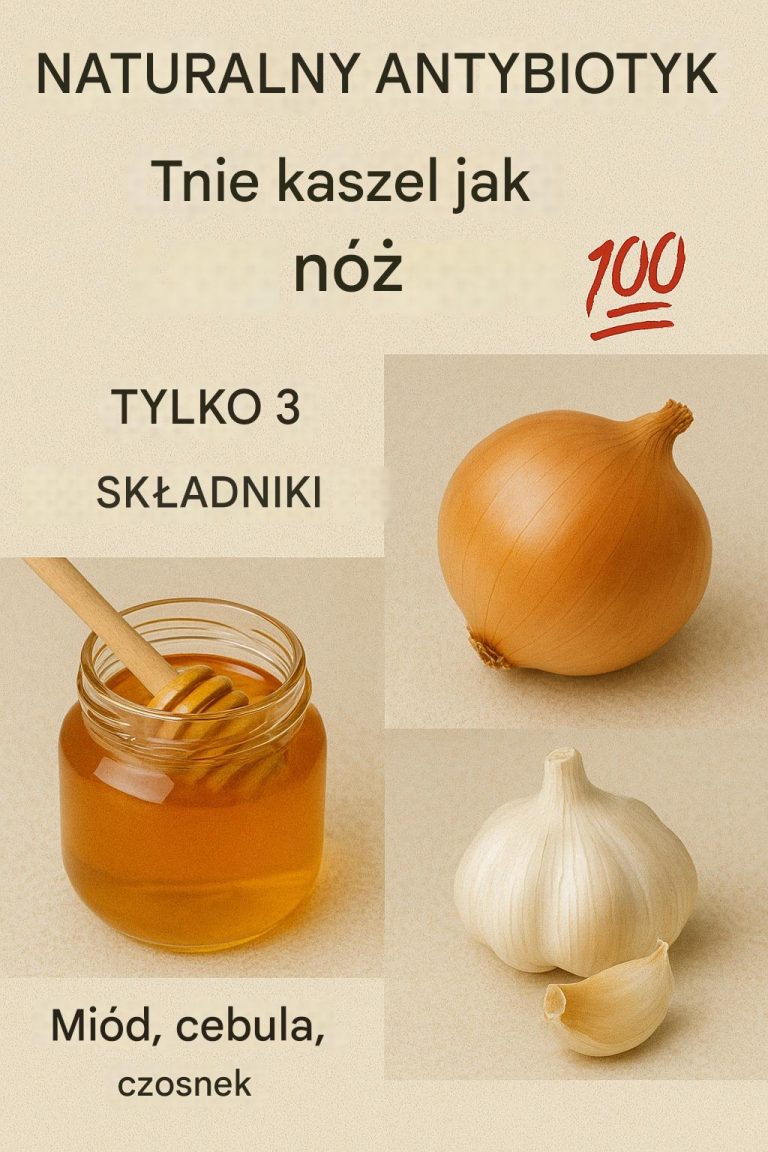 Naturalny syrop antybiotykowy: potężna mieszanka miodu, cebuli i czosnku